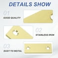 thumbnail image 3 of Deadbolt Strike Plate, Adjustable Door Strike Plate with Screws Gold, 3 of 6