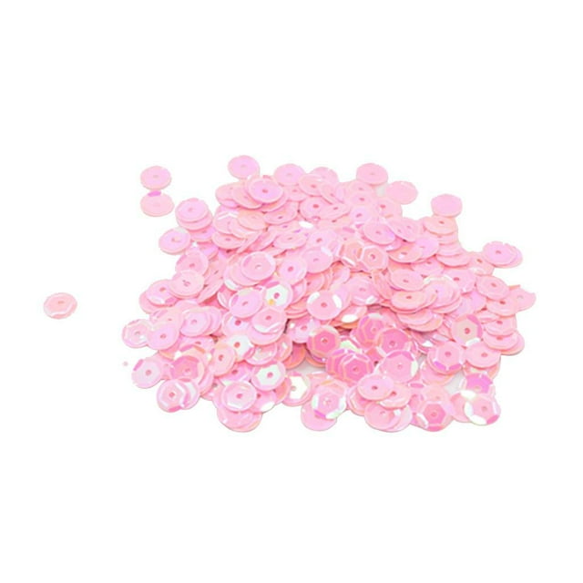 maskred Vibrant 400 Pcs Rondes en Vrac Sequins Couture Embellissement 7mm Rose 1ensemble