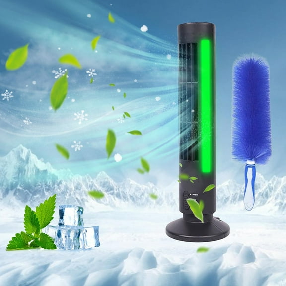 Quiet Portable Fan Conditioner With Two Speeds Simulates Tower Fan,Silent Tower Fan,Natural Wind Cool And Soothing,Energy Saving And Low Noise,Home Offices And Bedrooms,Clearance Air Conditioner