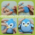 thumbnail image 5 of Diy Crochet Kit For Beginners Penguin Plush Doll Craft Set Includes Yarn Hook Stuffing Step By Step Instructions, 5 of 8
