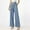 Blue, variant on SNKSDGM Women's Plus Cargo Pants Women Baggy Panties for Women Pack Thong Jeans Women's Summer Thin Elastic Waist Drape Wide Leg Ice Silk Straight Pants L
