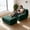 Green, variant on WHGBJA Lazy Sofa Lounge Chair with Footstool, Adult Bean Bag Chair Comfy Accent Chair for Reading Nook Living Room Bedroom, Black