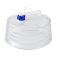 thumbnail image 2 of Collapsible Water Jug Water Jug with Spigot for Camping Travel Outdoor Emergency Water Storage Clear Plastic Water Container Dispenser 2.5 Gallon 1 Pack, 2 of 8