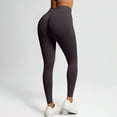 thumbnail image 6 of Qgtaibl Women's Seamless Workout Leggings High Waist Butt Lifting Tummy Control Yoga Pants Gym Running Exercise Tights ( Dark Gray,S ), 6 of 7