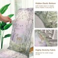 thumbnail image 5 of Yayeee 4 Pack Dining Chair Covers Stretch Parson Chairs Slipcovers Seat Protector, Purple Deer, 5 of 6