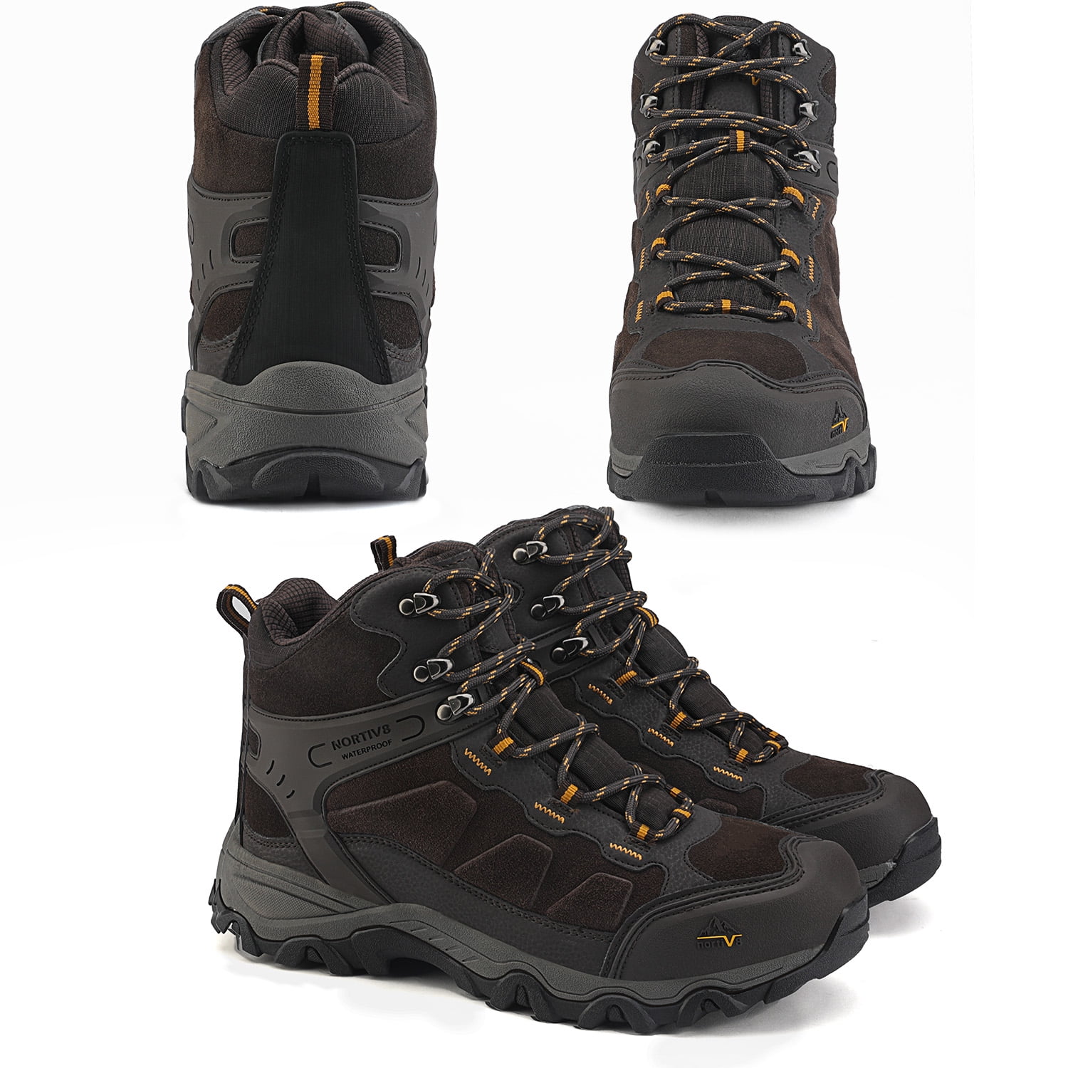 Nortiv 8 Men's Waterproof Hiking Boots Outdoor Mid Trekking Lightweight Mountaineering Shoes Paladin