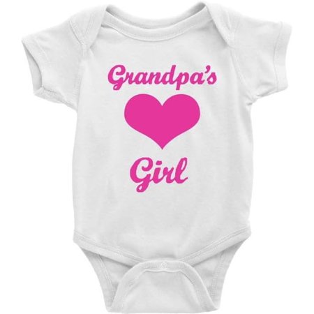 

Grandpa s Girl Infant One-pieces Footed Outfits Baby Girls Clothing
