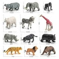 thumbnail image 4 of 12Pcs Zoo Animals Model Learning Educational Animal Figurines Toys for Party Favors, 4 of 6