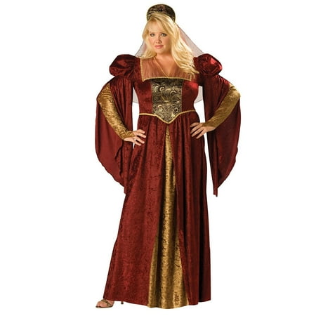 Womens Plus Renaissance Maiden Costume