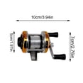 thumbnail image 3 of Portable Mini Fishing Reel Aluminum Spool Metal Small Ice Reel Winter, 3 of 7