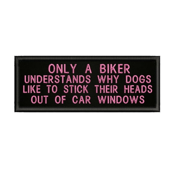 Only A Biker Understands 4" W x 1.5" T Iron/Sew On Decorative Patch Biker Emblem