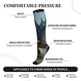 thumbnail image 2 of Pofeuu Wild Blue Cool Dragon Print Compression Socks for Women & Men Circulation - Best Support for Nurses,Running,Athletic,Sports, 2 of 7