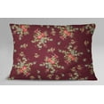 thumbnail image 4 of S4Sassy Decorative Cushion Cover Maroon 2 Pcs Cotton Poplin Floral Print Pillow Sham-12 x 18 Inches, 4 of 4