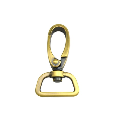 

Fenggtonqii 1 Inner Diameter D Ring Shinning Antique Brass Spring Buckle Lobster Clasps Swivel Snap Hooks Pack of 30