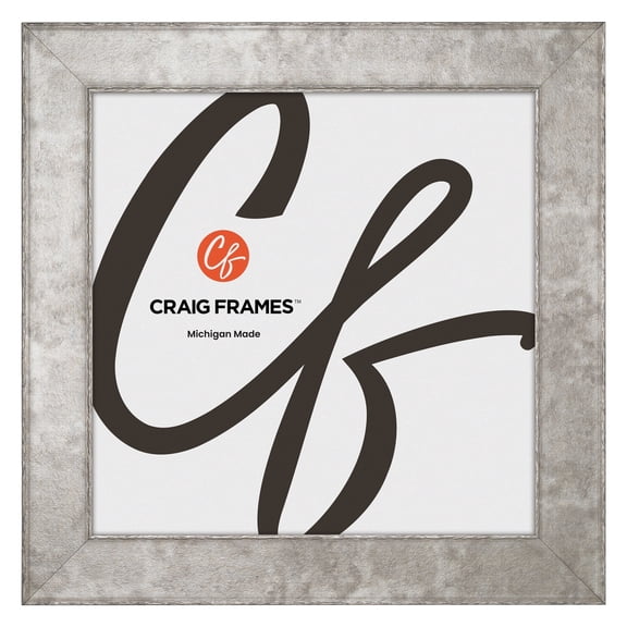 Craig Frames Starlight, 22x22 Picture Frame, Silver