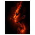 thumbnail image 2 of Design Art - Tête de Femme en Feu, 2 of 3