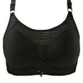 thumbnail image 4 of Bigersell Full-Coverage Bras for Women U-Neck Mesh Push up Bra No Underwire Comfort Soft Lace Bras Hook and Eye Closure Wireless Bralette S-8-Black 40, 4 of 4