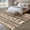 Beige Brown, variant on Area Rug for Living Room, Boho Non-Slip Indoor Large Carpet for Bedroom/Dining Room, Beige Brown Traditional Ethnic Geometric Motifs Washable Low-Profile Rectangle Floor Mat Runner Rugs - 2.7 x 5 Ft