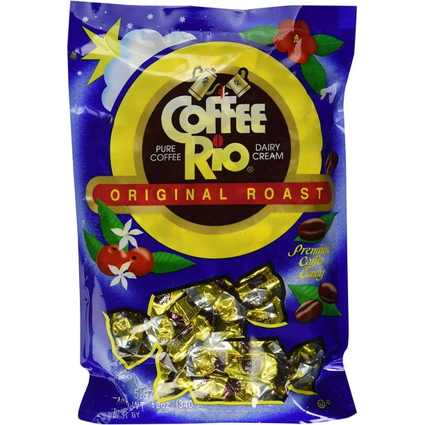 Coffee Rio Original Roast Premium Coffee Candy by Adams & Brooks 12 Oz