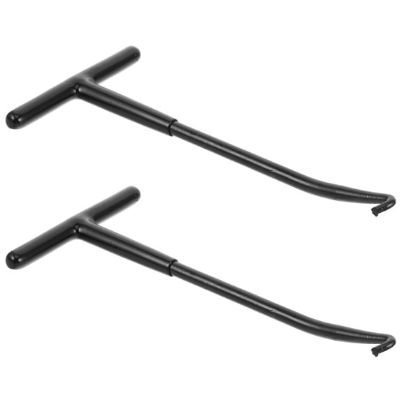 Uonlytech 2PCS Spring Installer T Handle Carbon Steel Tool Hook for DIY Modifications