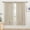 Beige-52"W x 63"L (Pack of 2), variant on Linen Texture Curtains Dusty Blue 52"W x 36"L (Pack of 2) for Short Windows
