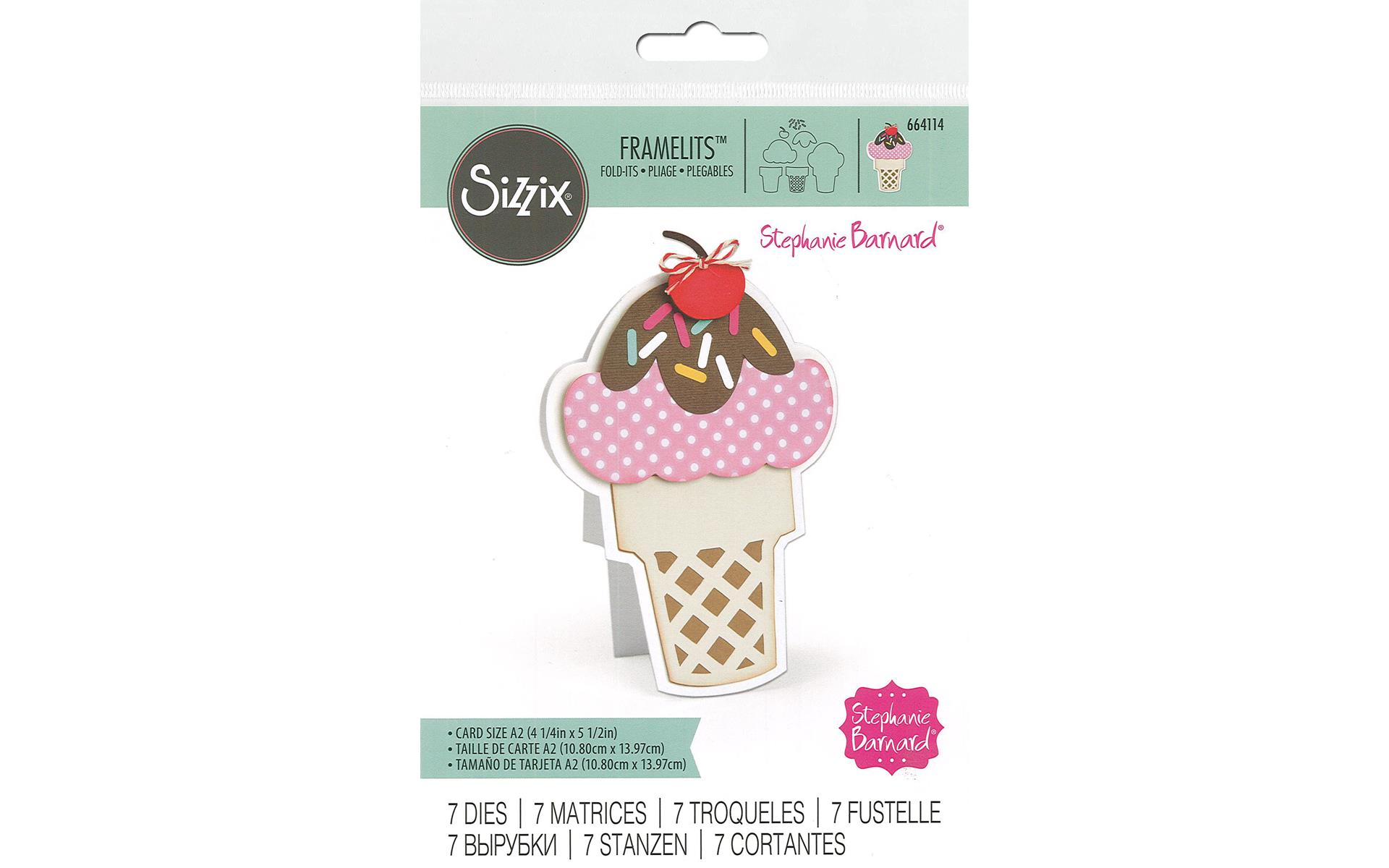 Sizzix Sbarnard Framelits Die Fold Its Ice Cream Walmart Canada