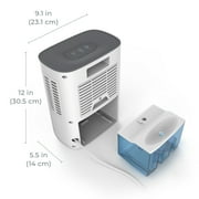 Pure Enrichment PureDry Deluxe Dehumidifier - Mid-Sized 1.5L Water Tank Eliminates 500ml/day in Excess Moisture from Closets, Bathrooms, Basements, Boats, Kitchens and Other Small to Mid-Sized Areas