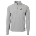 thumbnail image 2 of Men's Cutter & Buck Gray UCF Knights Adapt Eco Knit Hybrid Recycled Quarter-Zip Pullover Top, 2 of 3