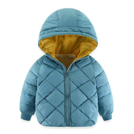 

URMAGIC Toddler Kid Little Girl Boy Hooded Jacket Fleece Puffer Coat Outerwear
