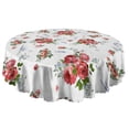 thumbnail image 5 of Round Tablecloth Spring Summer Round 60x60 Inch flower Table Cover for Dinner Party Picnic, 5 of 5