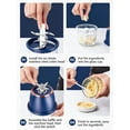 thumbnail image 6 of 2026 Upgrade Electric Garlic Chopper: Mini Cordless Food Processor 350ml with 6 Stainless Steel Blades & Thickened Glass for Kitchen, Travel, Camping (White)(K), 6 of 6