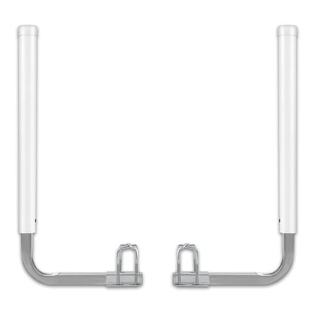 Boat Trailer -ons, 40"/" Adjustable, Rustproof Electro-Galvanized Steel Trailer ons, Trailer with White PVC Pipes, for Ski Boat, Fishing Boat, Sailboat Trailer 2PCS