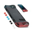 thumbnail image 1 of Protective Case Cover for Nintendo Switch Comfortable Soft TPU Grip Case and Ergonomic Anti-Scratch Shock-Absorption Cover for Nintendo Switch 2017 with 8 Thumb Grips Caps, 1 of 7
