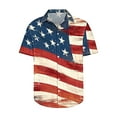 thumbnail image 4 of WAENQINLA 4th of July Patriotic Shirts for Men Short Sleeve Button up USA Memorial Day Shirts Independence Day Hawaiian Shirt, 4 of 5