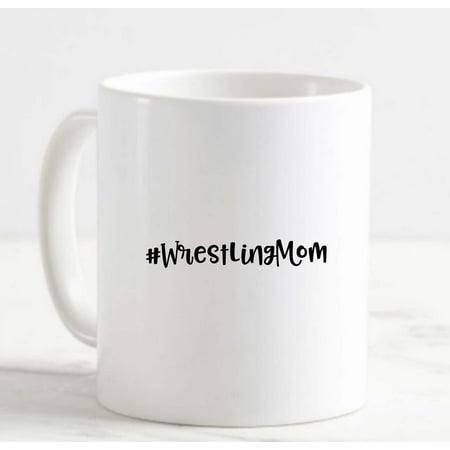 

Coffee Mug Hashtag Wrestling Mom Parent Support Love Proud Sports White Cup Funny Gifts for work office him her