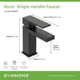 thumbnail image 7 of Symmons SLS3612MBPP Duro 1.0 GPM Single Hole Bathroom Faucet - Black, 7 of 7