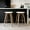 Beige, variant on Modern 26" Counter Height Swivel Bar Stools, Set of 2, Upholstered Saddle Seat with Solid Wood Legs for Kitchen Island, Dark Walnut Grey