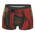 thumbnail image 4 of Goofa Vintage Rose Scepter Skull Printed Men's Boxer Briefs Underwear, Moisture-Wicking Underwear, Trunk,Soft and Breathable Cotton Underwear-Medium, 4 of 9