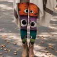 thumbnail image 6 of GEWSEY Halloween Women's Funny Graphic High Waist Skinny Leggings (Dark Green, XL), 6 of 8