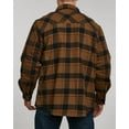 thumbnail image 2 of Venado Men's Thermal Lined Flannel Shirt Jacket with Snap Front Closure - Outdoor Button Up (Rustic, 2XL), 2 of 6