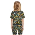 thumbnail image 3 of JUNZAN Colorful Hippie for Boys Girls Pajama Sets Toddler Sleepwear Summer Jammies 2pcs PJs, 3 of 7