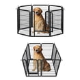 thumbnail image 5 of PAWZ Road Dog Crate Heavy Duty for Indoor & Outdoor,40 inch 8 Panels, Metal Dog Playpen for Small Dog RV Camping & Yard, Black, 5 of 12