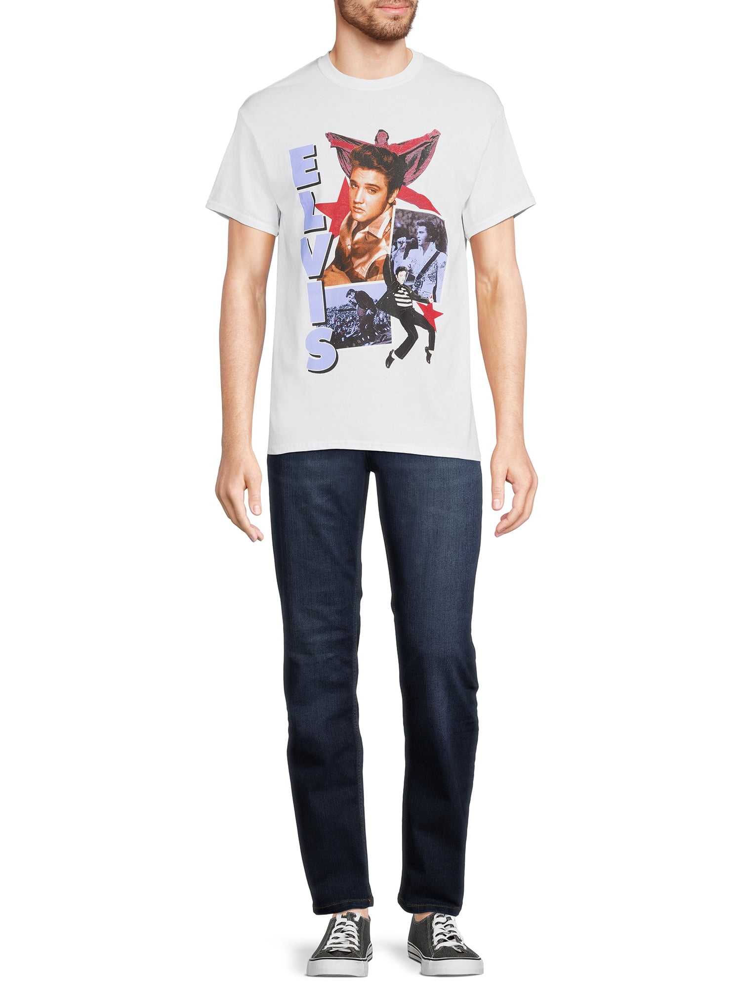 Elvis Presley Men's & Big Men's Collage Graphic T-Shirt