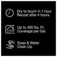 thumbnail image 6 of Rust-Oleum Sure Color Semi-Gloss Black Interior Wall Paint and Primer, Gallon, 6 of 8