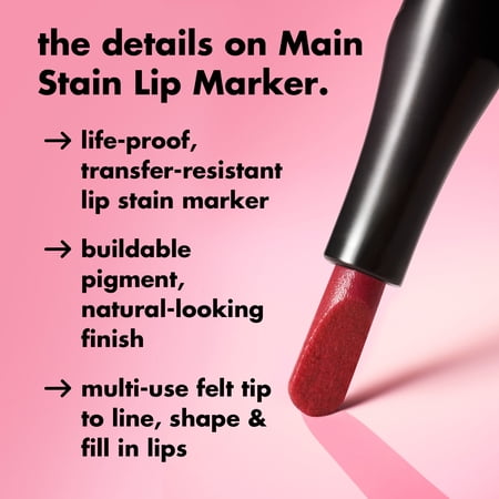 e.l.f. Main Stain Lip Marker, Balletcore, 0.034 fl oz