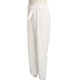 thumbnail image 5 of Pantalones anchos Nikou mujer cintura alta elástica blanco L, 5 of 15