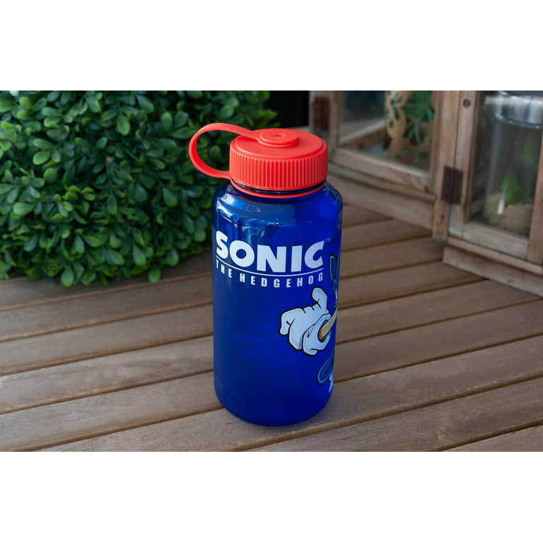 Sonic The Hedgehog 32oz Plastic Water Bottle 
