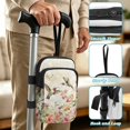 thumbnail image 5 of COEQINE Lightweight Crutch Bag Mobility Aid Bag Hummingbird Floral Beige Forearm Crutch Bag Pouch, Walking Stick Accessories, Lightweight, for Elbow Crutches, for Men Women, 5 of 7