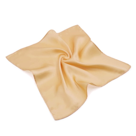 Premium 100% Pure Mulberry Silk Solid Pocket Square Handkerchief Scarf 13.5"