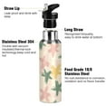 thumbnail image 3 of Yayeee 20oz Insulated Water Bottle Double Wall Stainless Steel with Flip Straw Lid, Pastel Pink Stars, 3 of 7